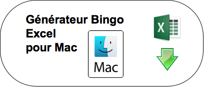 Générateur bingo Excel Mac