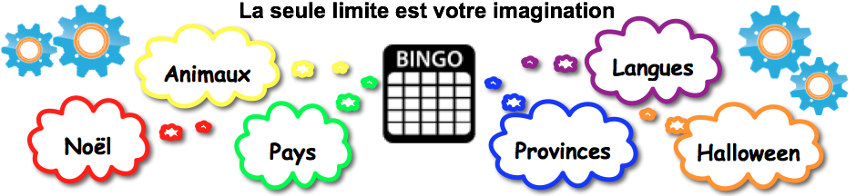 idées de bingo avec des mots