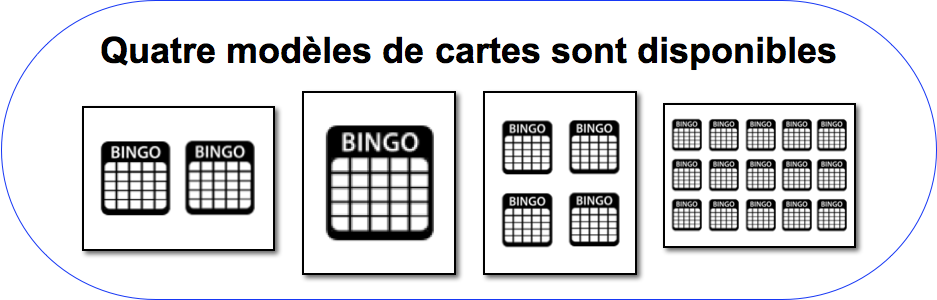 imprimer des cartes bingo