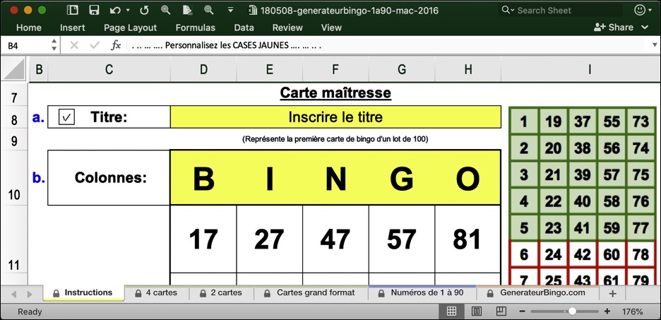 generateur bingo telecharger excel 90 mac 2016