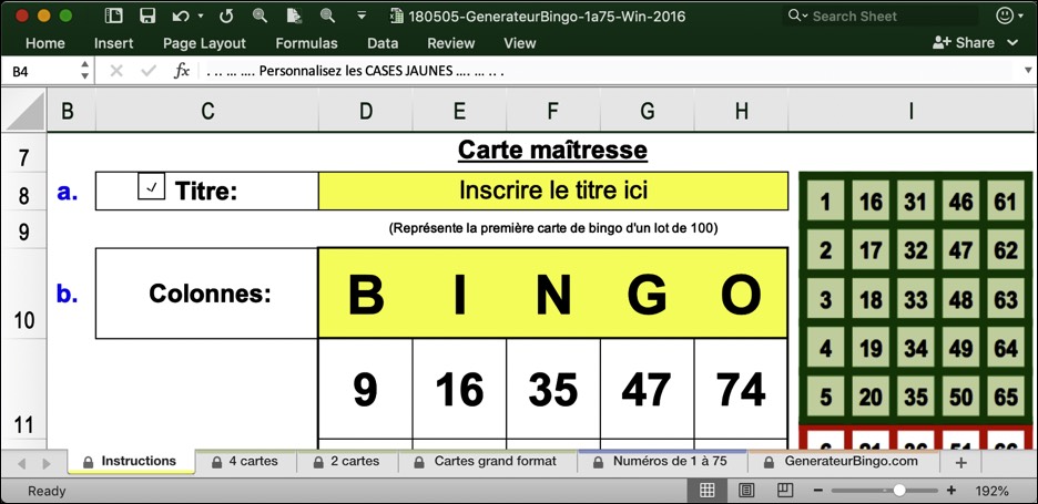 generateur bingo telecharger excel 75 win 2016