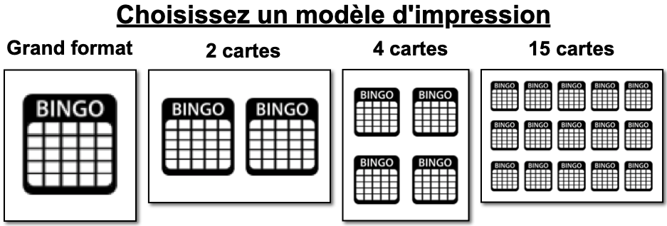 modeles de carte bingo