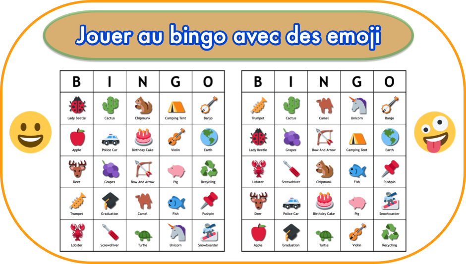 emoji bingo