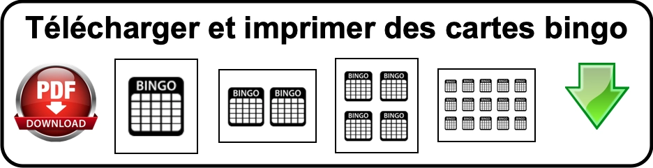 télécharger des cartes bingo pour imprimer